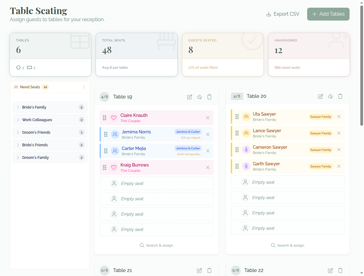 Seating Planner