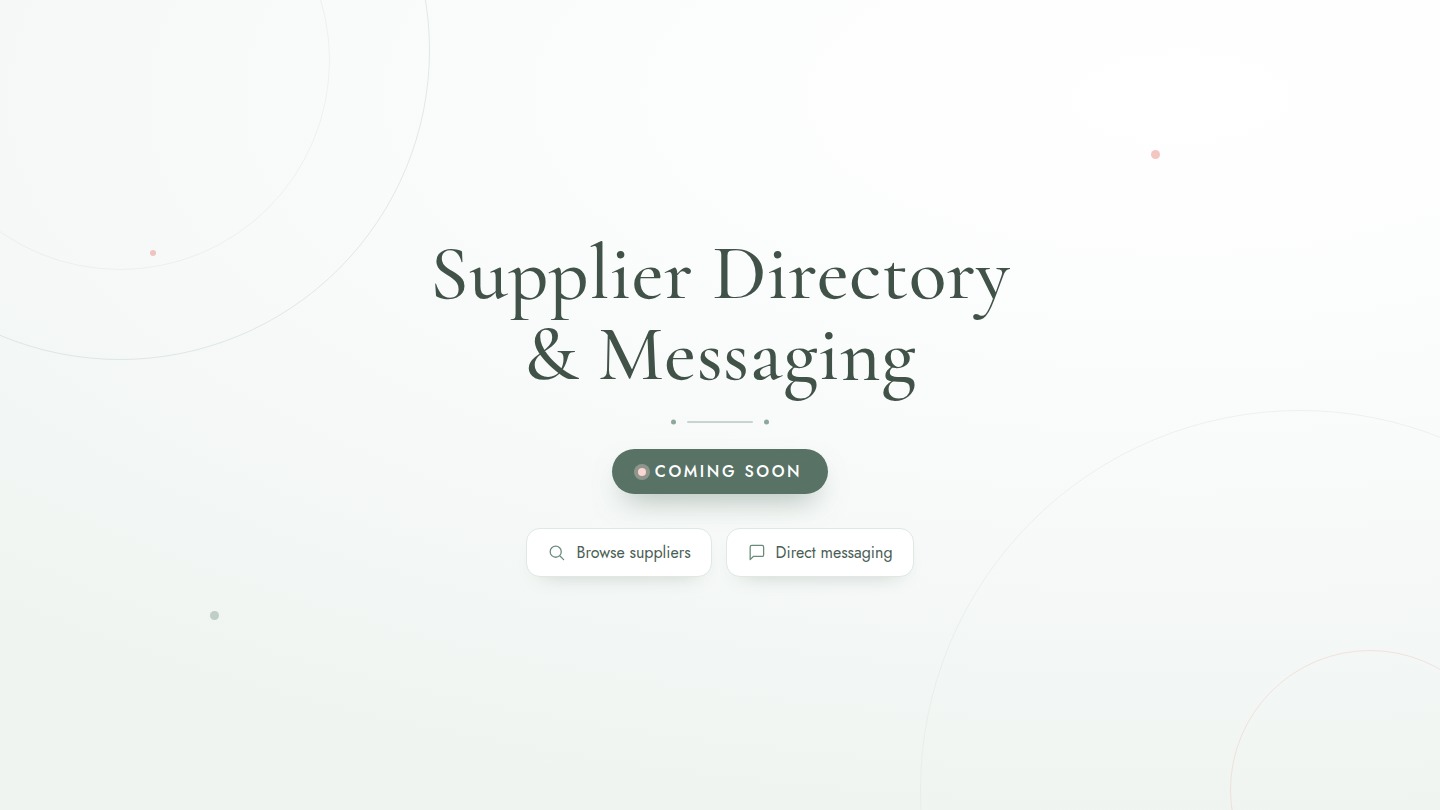 Supplier Directory & Messaging