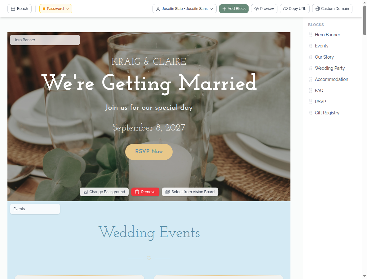 Wedding Website