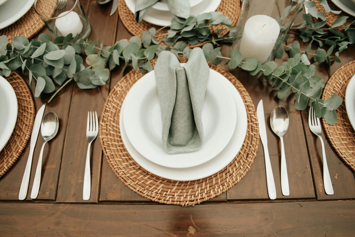 A One Fine Wedding table setting